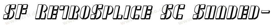 SF RetroSplice SC Shaded字体转换